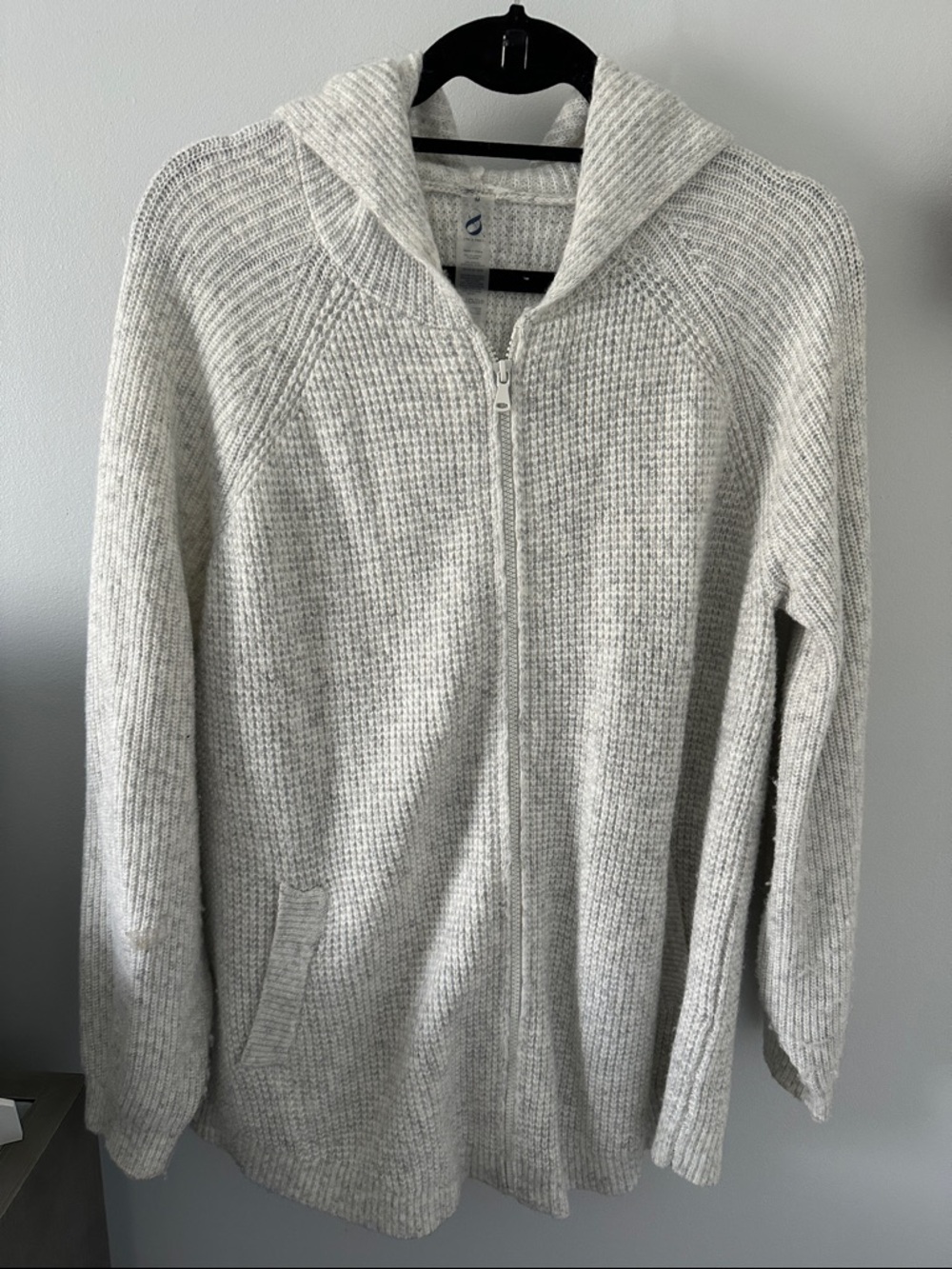 Lou & Grey light grey-Knit Zip Hoodie